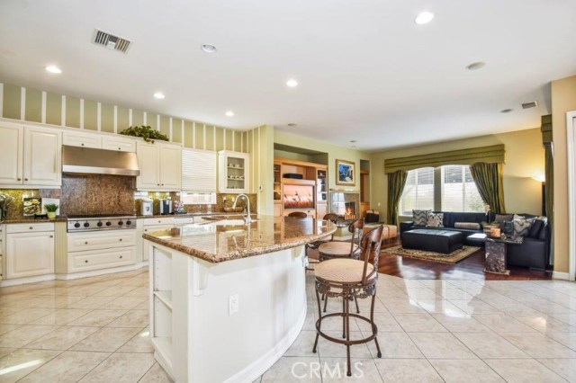 Kitchen Opens to Family Room