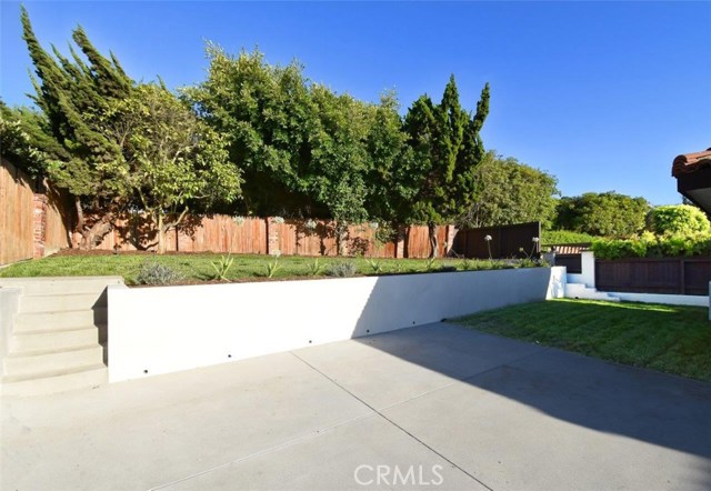 2-tiered grassy backyard