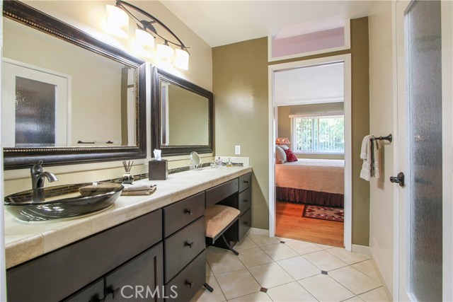 Remodeled master bath - beautiful glass panel door. Remodeled master bath - beautiful glass panel door.