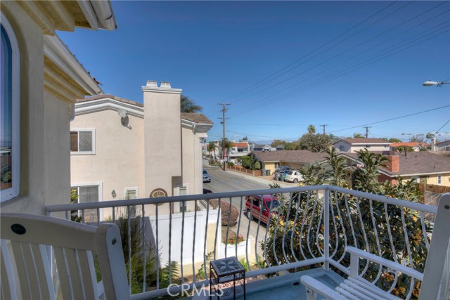 Attached master suite balcony with tremendous views on a clear day!