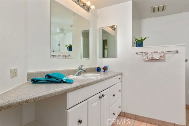 Master bath with separate tub and shower with brand new shower enclosure.