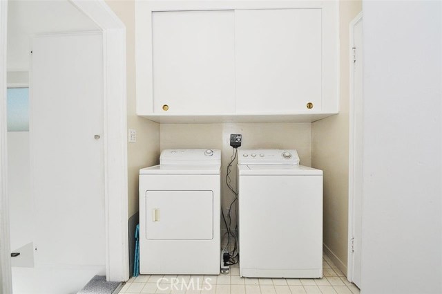 Laundry area - in the transition from the kitchen to the family room below