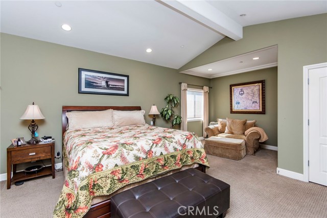 Sitting area in master bedroom.