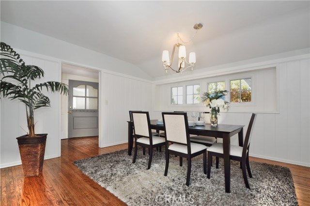 Formal Dining Room with Windows Overlooking Front Courtyard