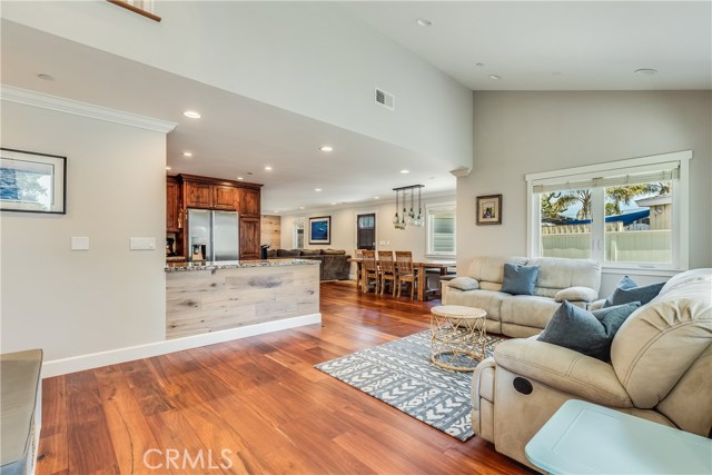 Living area from front entry
