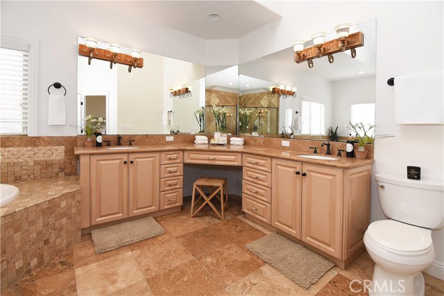 You do not need to go to a spa when you have one in your home! master bath with all the bells and whistles...