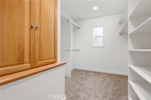 Spacious Walk in closet from the Primary bedroom