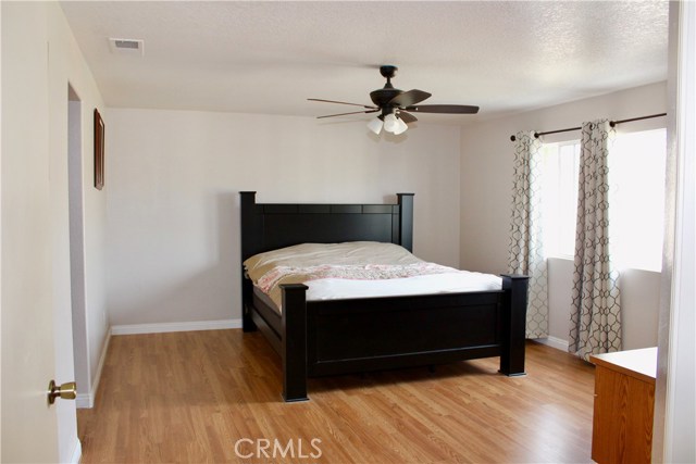 Master bedroom with lots of natural light.