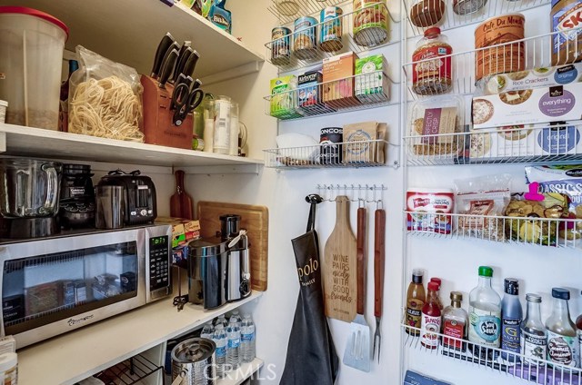 Walk in pantry in kitchen