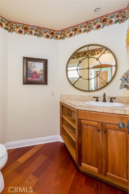 Upstairs powder room (off the kitchen)