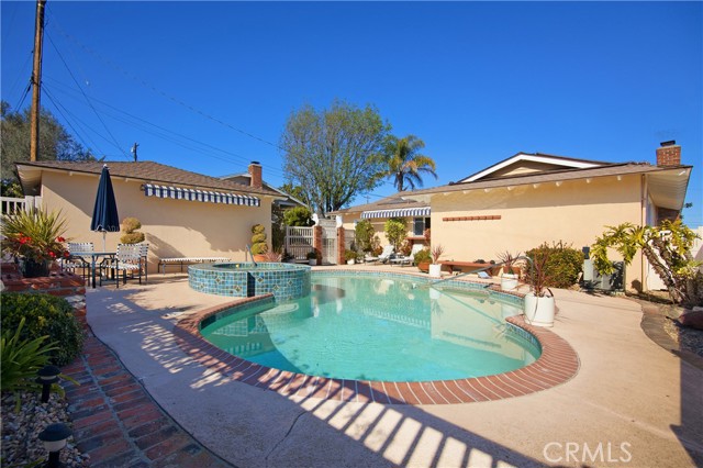 Pool, Spa area with two awnings