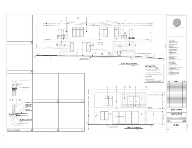 Plans- North and East elevations