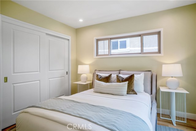 Everything is new in this first bedroom.. the spacious closet included. Marie Kondo inspired.. joy in simplicity.