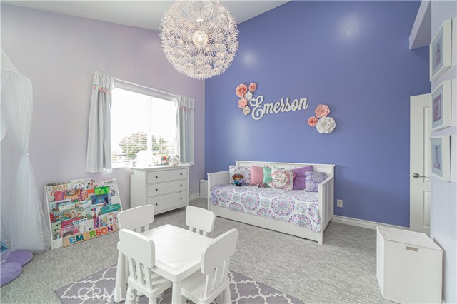 View of second bedroom from back wall