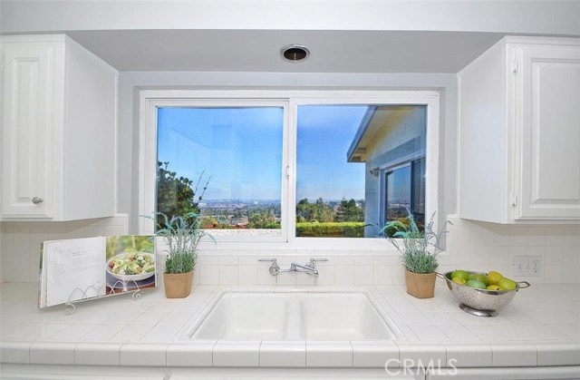 Washing the dishes will be more enjoyable while looking out at this wonderful view.