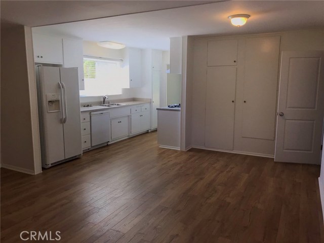 Kitchen and family room