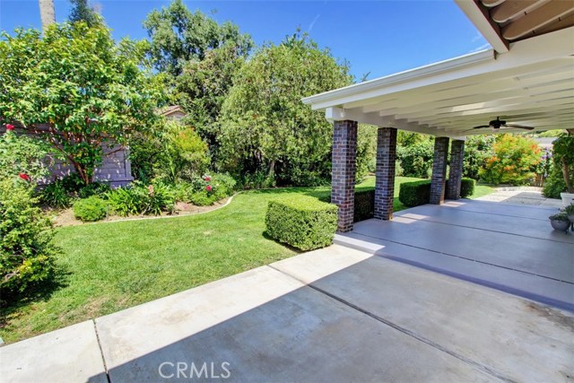 Alternate view of backyard patio