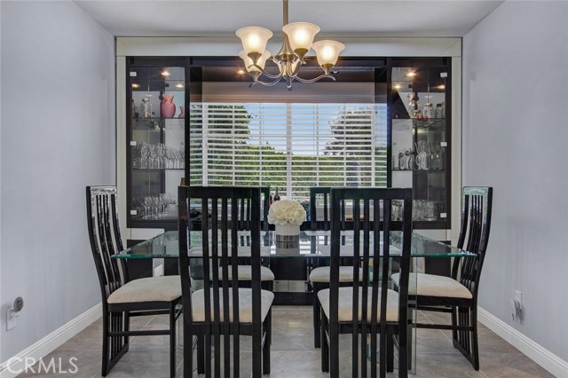 Formal dining room has built-in buffet.