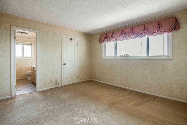 Master Bedroom with ocean view, walk-in closet and attached bath