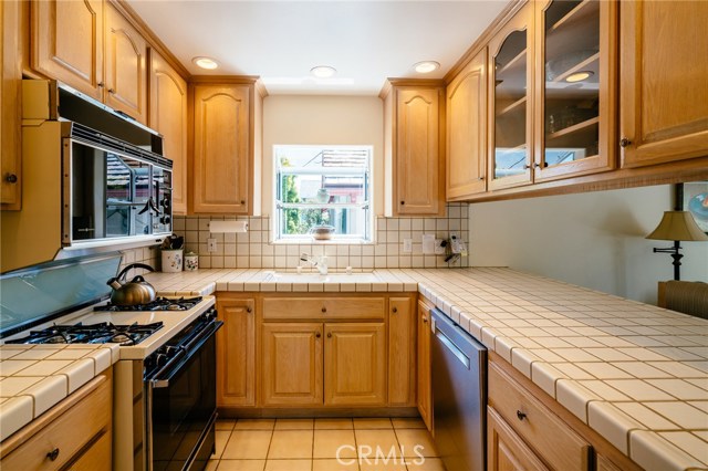 Kitchen with plenty of counter space and storage