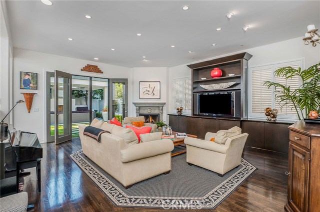 Family Room, Fireplace Number 2 - Opens Up to Backyard & Outdoor Living Space