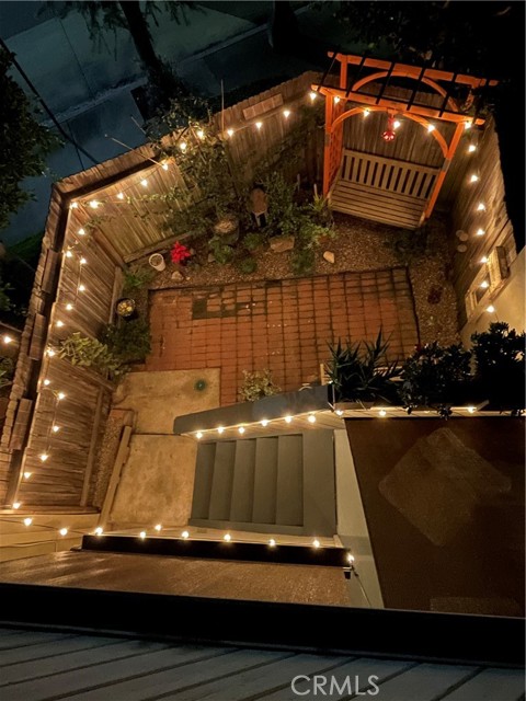 View of Patio from Balcony off Master Bedroom