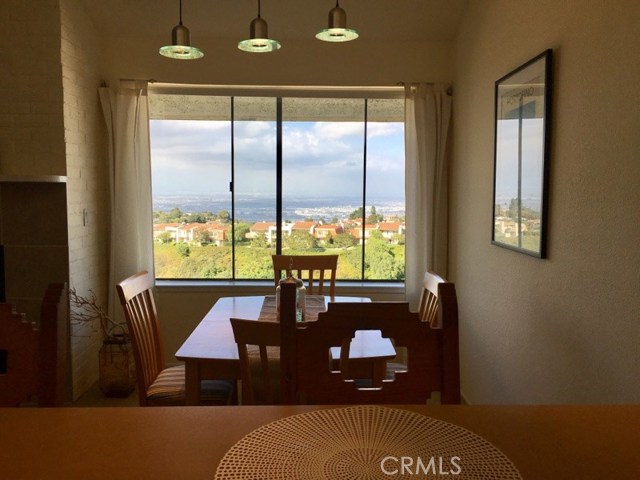 View out the dining area window