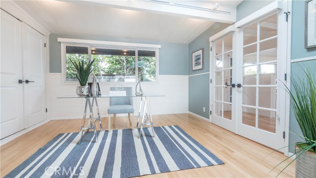 4th bedroom with new closet doors/office