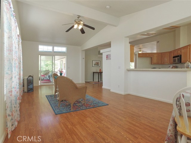 Beautiful floors and vaulted ceilings are the perfect canvas for any decorating style