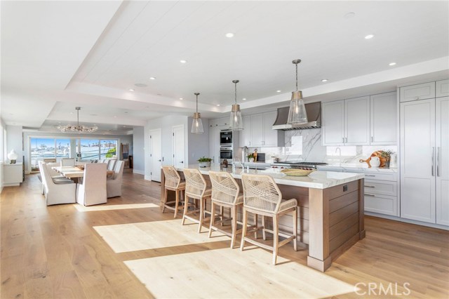 Open Floor Plan flows from Kitchen through Dining Room into the Living Room