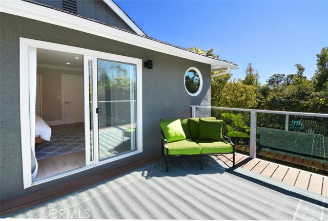 The private outdoor view deck off the master suite!