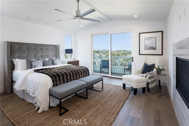 Master Bedroom with Balcony overlooking Tree Section