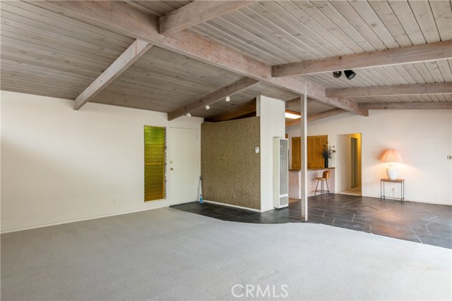 Living room and dining area.