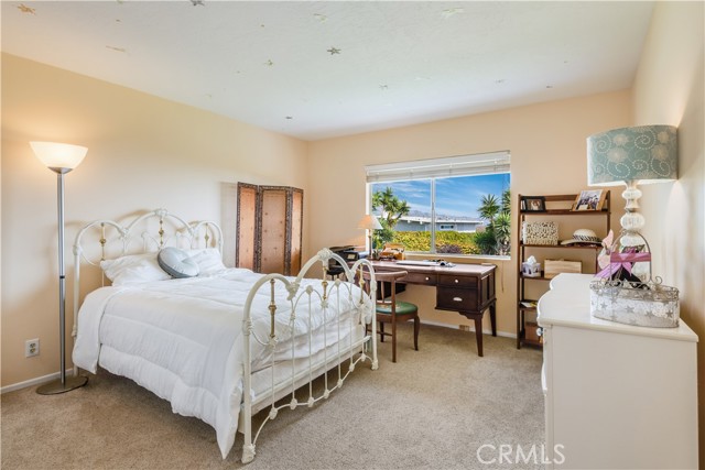 bedroom with ocean views