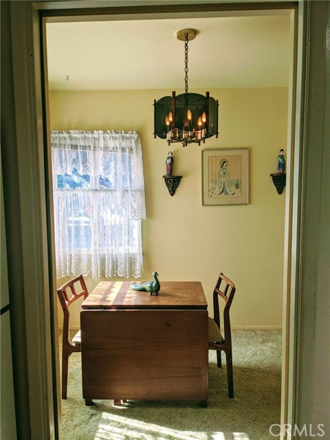 dining room with natural morning light. windows are dual paned vinyl