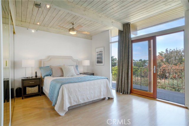 Master bedroom enjoys pleasant views.