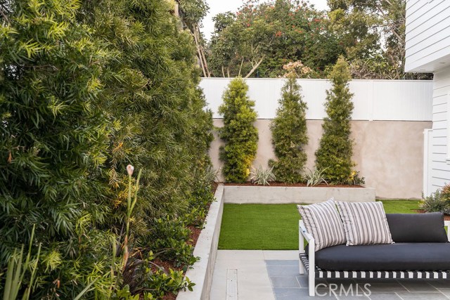 Private, landscaped backyard expands the living space