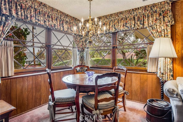 Breakfast table in family room