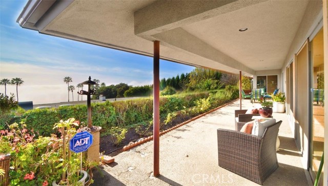 Covered Porch Facing the Ocean