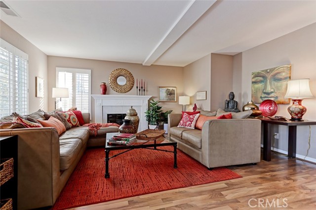 Formal Living Room Area with Fireplace