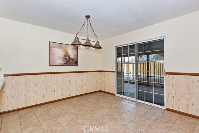 Dining/Family room opens to covered patio