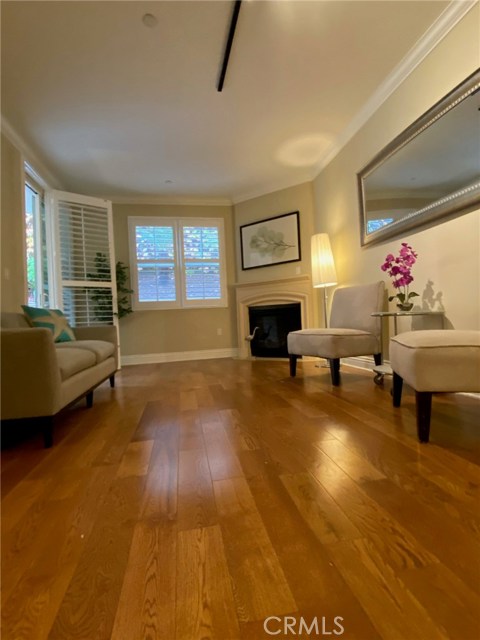 Living Room with Floor view. Sliding Glass Door is opened.