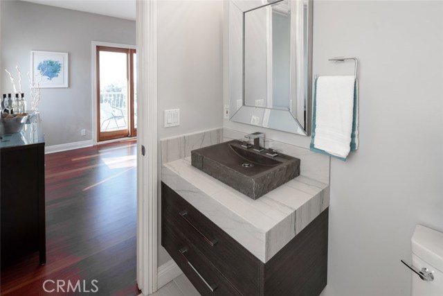 Powder room on the top floor