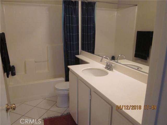 Hall bathroom, full bathroom with tub and shower. Lots of counter space and storage.