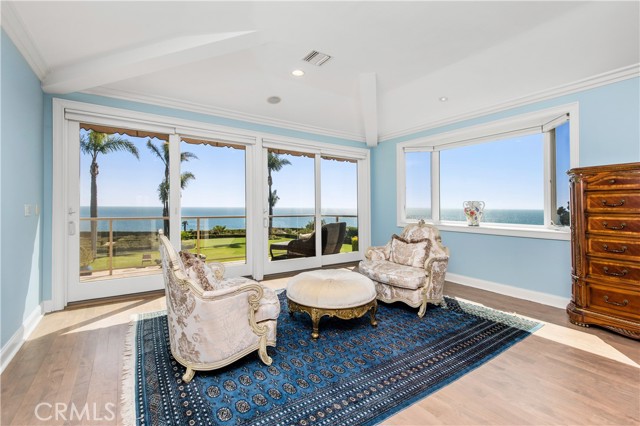 Master bedroom sitting area