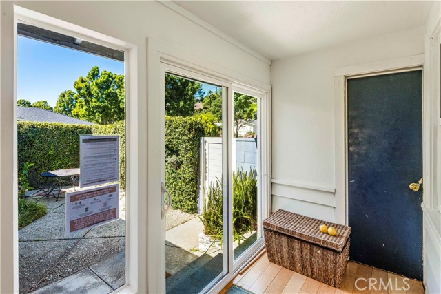 Entryway that leads to private front courtyard