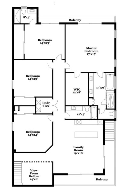 Upper Level Floor Plan