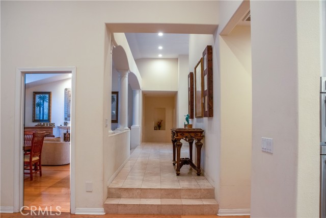 entrance hallway and the door to the dining area
