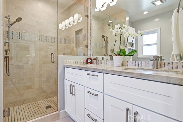 master bath with double vanities