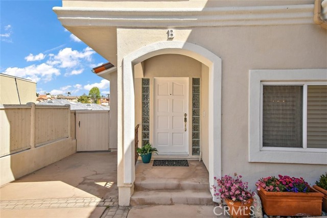 Front door and additional parking